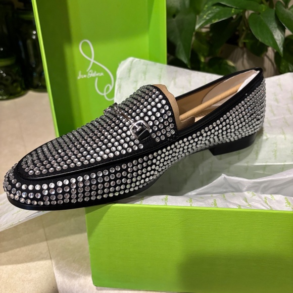 Sam Edelman Loraine Glitz Black Loafer - Picture 4 of 13